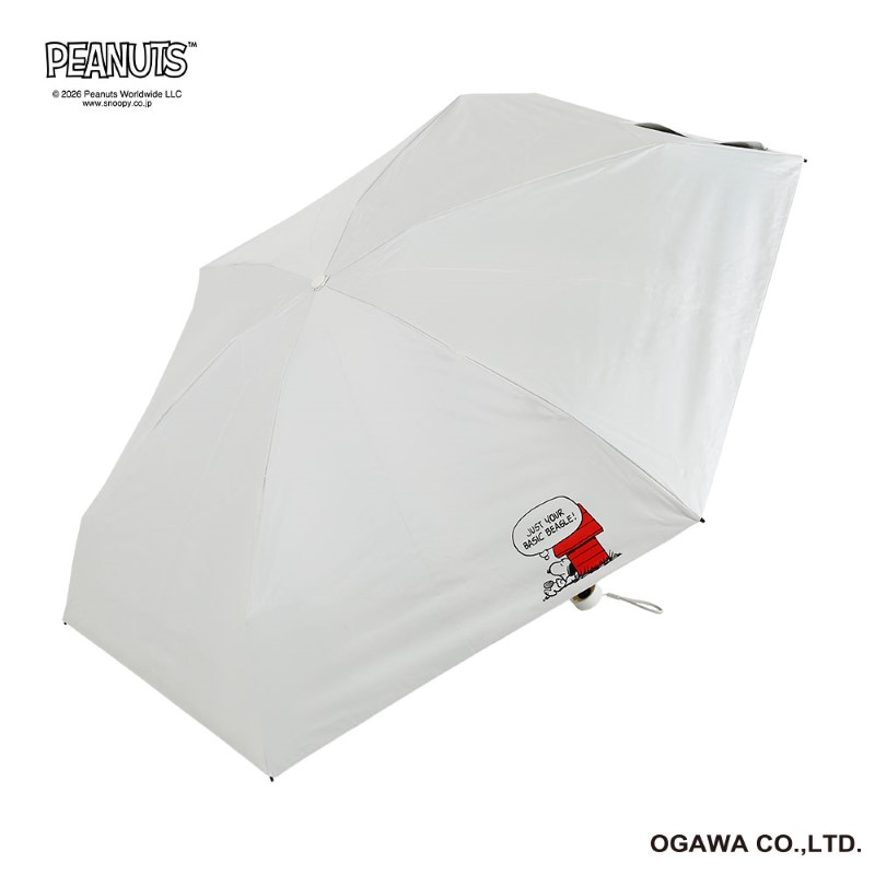 PEANUTS  コンパクト晴雨兼用傘 スヌーピー/ドッグハウス