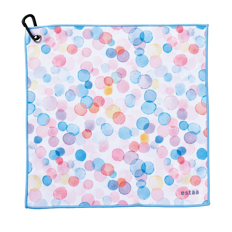 estaa くっつきタオル  カラフルドット /PK