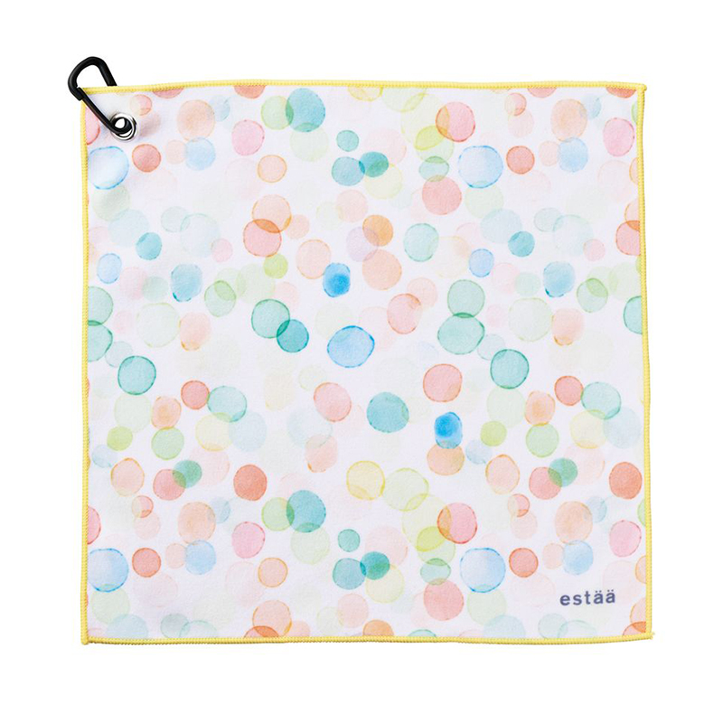 estaa くっつきタオル  カラフルドット /YE