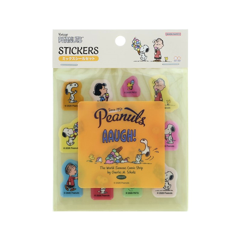 PEANUTS アメリカンテイスト ミックスシールセット/アイスクリーム