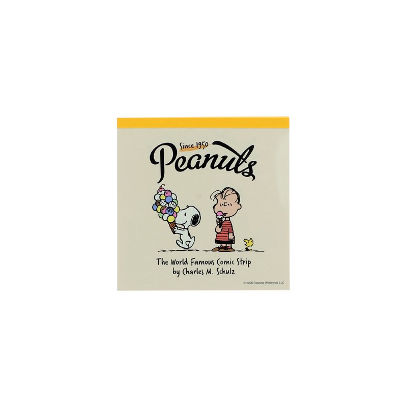 PEANUTS アメリカンテイスト スクエアメモ/アイスクリーム