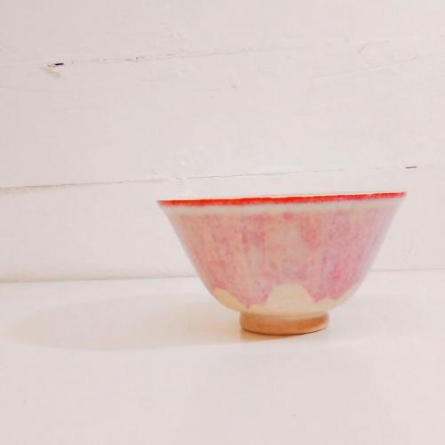 rokuro 赤富士玉子茶碗