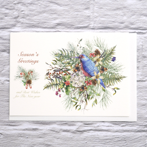 フロンティア クリスマスカード クラシック /青い鳥