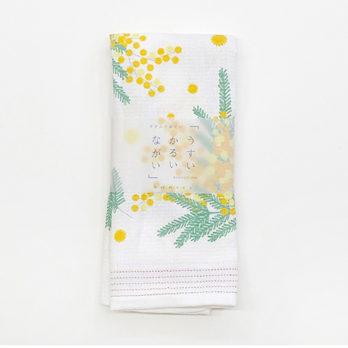 薄軽長 てぬぐいたおる ミモザ