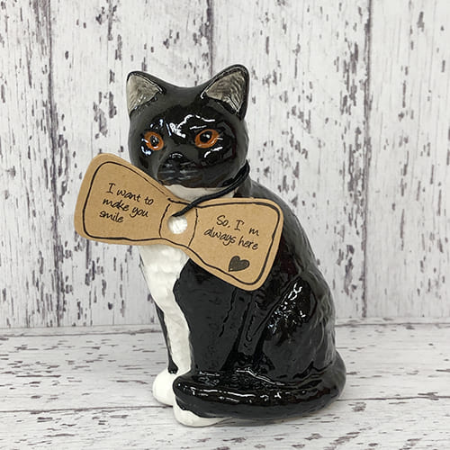 Animal Vase(C) / Cat BK