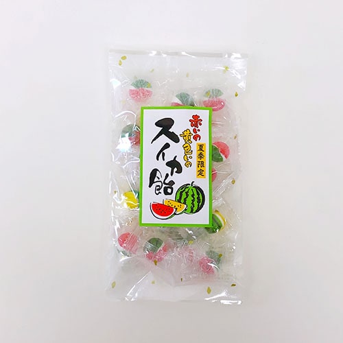 赤いの黄色いのスイカ飴