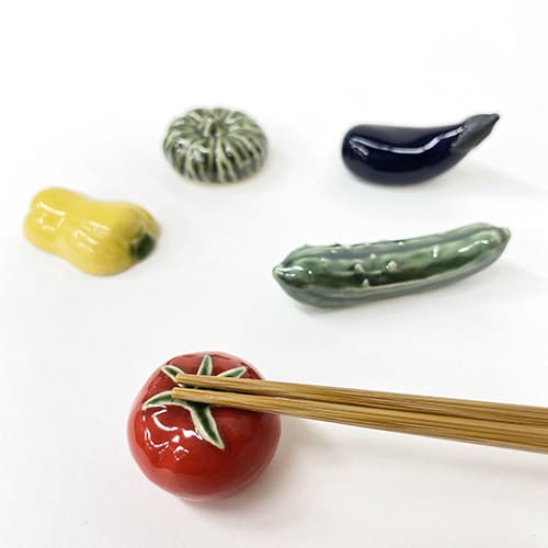 イホシロ窯　夏野菜セット箸置き　5個セット　