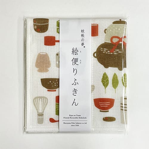 蚊帳の夢 絵便りふきん 茶道具