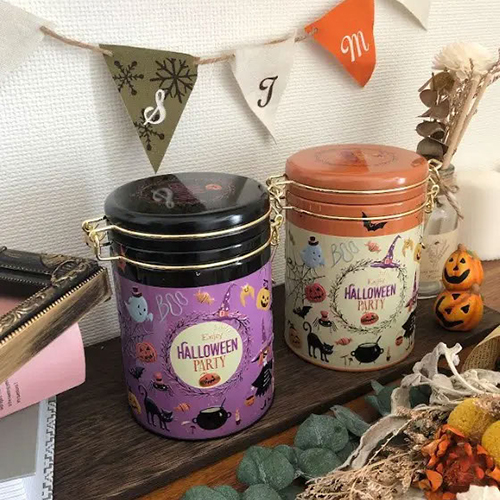 ハロウィン キャニスター缶