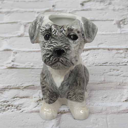 Animal Vase(C) / Dog Schnauzer
