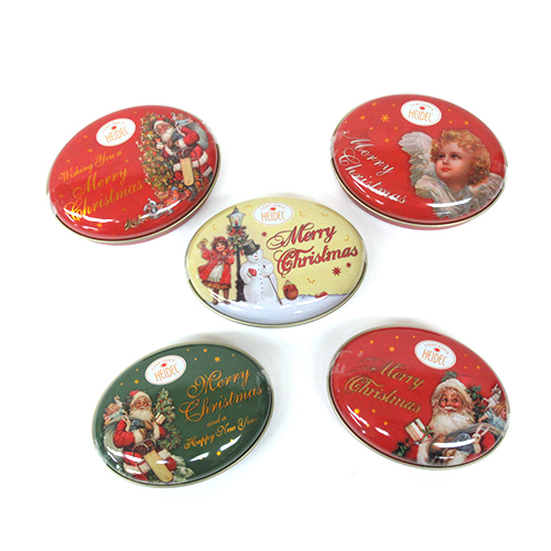 XM クリスマスノスタルジック ミニラウンド缶