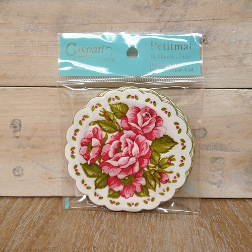 Caspari プチマット Rose