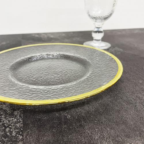 DULTON ダルトン GLASS TABLEWARE OBO GOLD PLATE 220