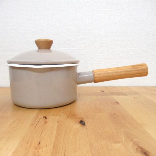 野田琺瑯 クルール ソースパン14cm ベージュ