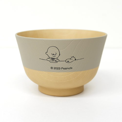 PEANUTS 塗り分け汁椀 あま色 /STUDY SN