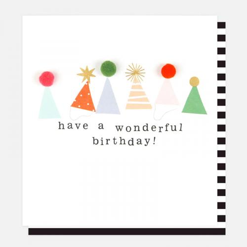 caroline gardner Birthday Card/Party triangle hat