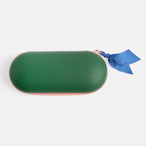 caroline gardner Glasses Case Green Zip Around