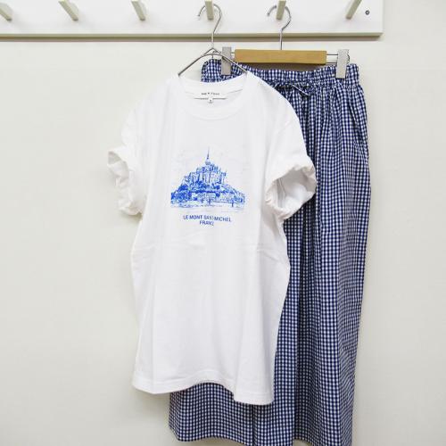 ANGE IN DISGUISE プリントTシャツ ”LE MONT"/ SAINT-MICHEL