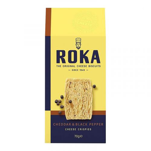 【SALE】ROKA チーズクリスプ・チェダー&ブラックペッパー 70g