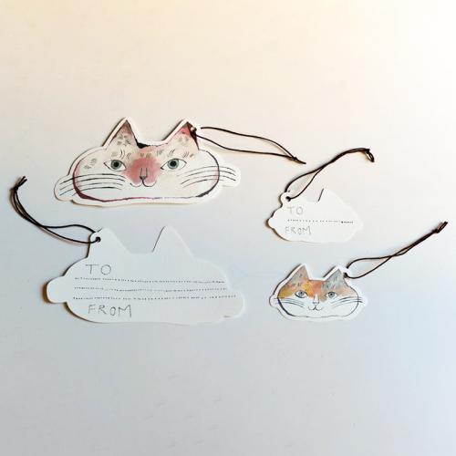 トラネコボンボン 猫ちゃんタグ 大小各2枚セット(C)