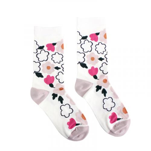 caroline gardner Socks / WH フラワー