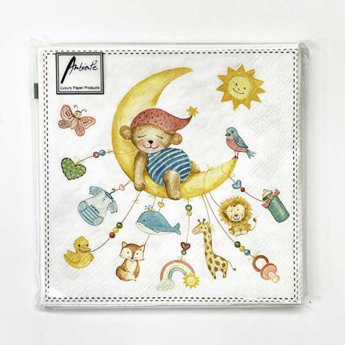 Ambiente ペーパーナプキン　Sleepy teddy bear