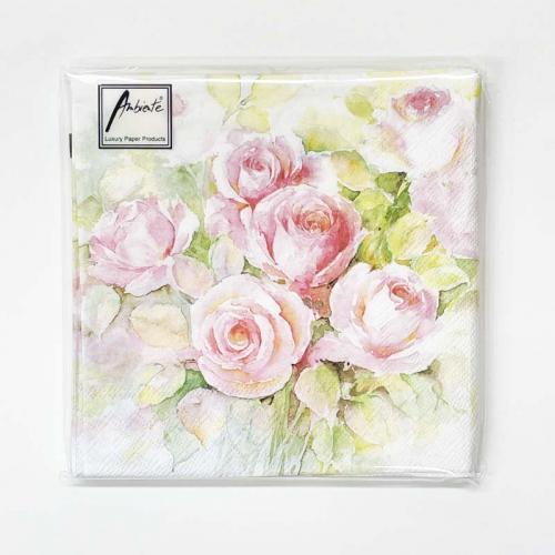 Ambiente ペーパーナプキン　Watercolour roses