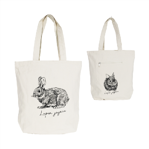 1000yenトート(グラフィックトート) /ドローイングバニー　IV