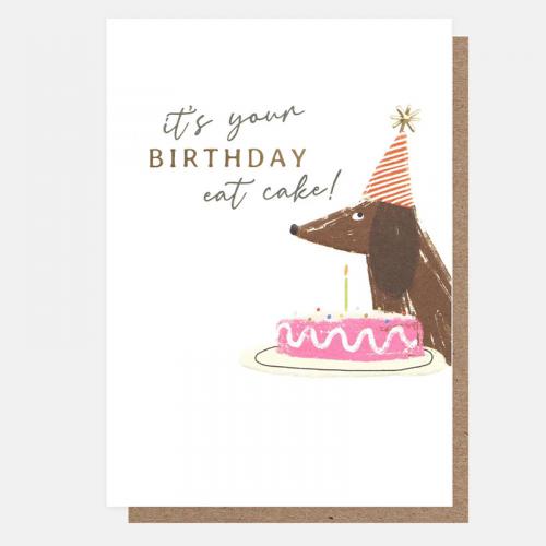 caroline gardner Birthday Card /Sausage Dog