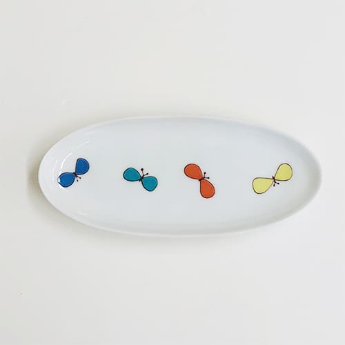 ハレクタニ チョウ楕円皿L